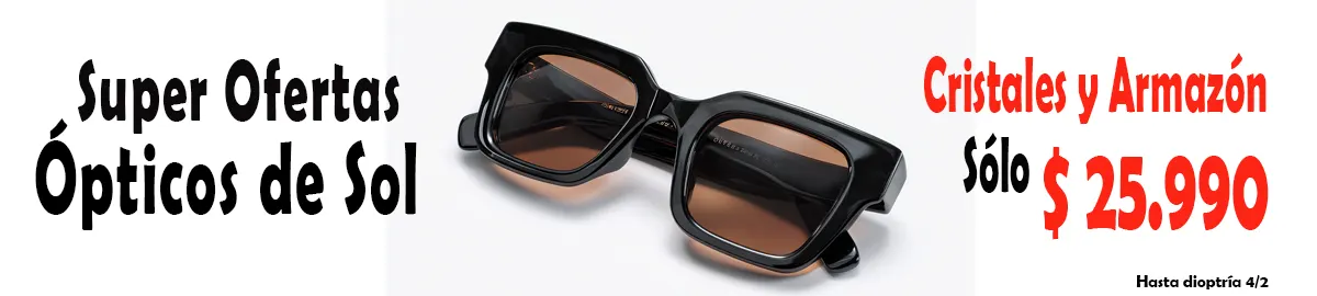 Super Oferta Lentes Ópticos de Sol. $ 25.990
